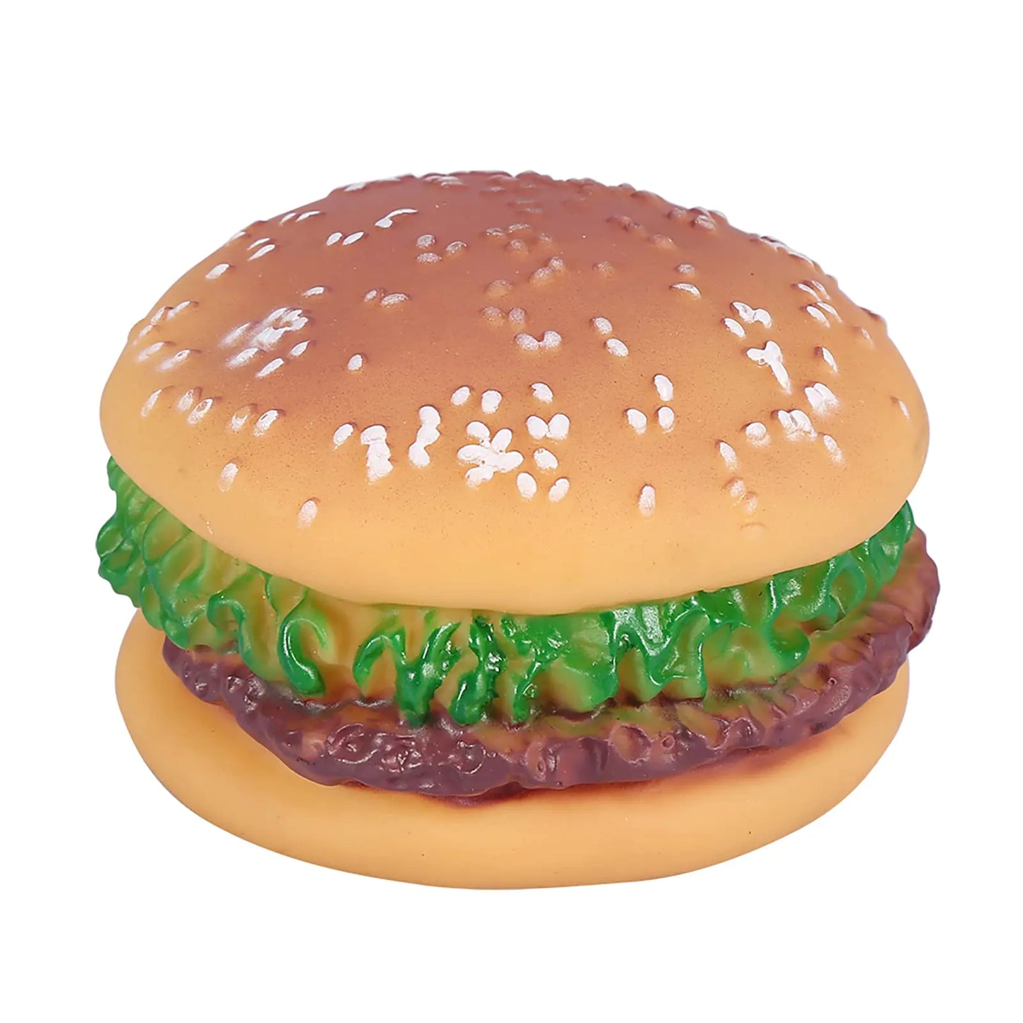 Bite-Resistant Hamburger Dog Toy