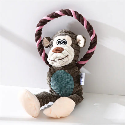 Amazon Plush Pet Toys - Monkey, Lion, Elephant