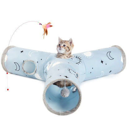 3 Way Collapsible Cat Tunnel